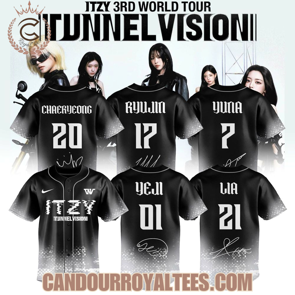 ITZY 3rd World Tour Baseball Jersey ITZY 3rd World Tour Baseball Jersey