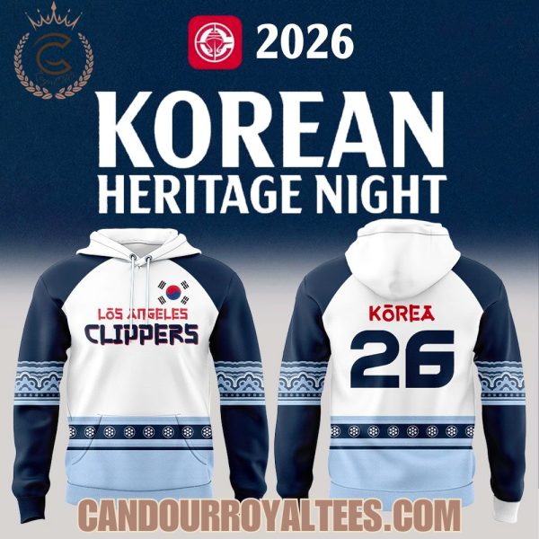 Los Angeles Clippers Korean Heritage Night 2026 Hoodie