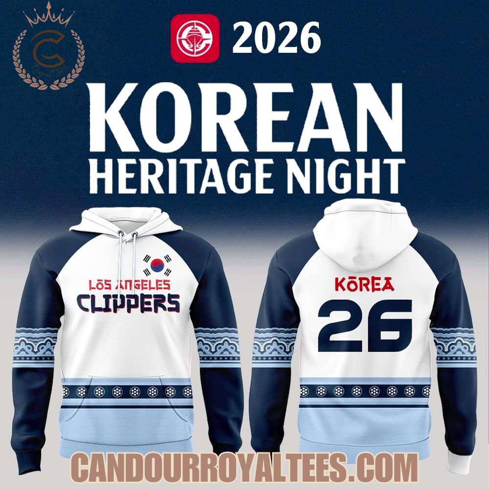 Los Angeles Clippers Korean Heritage Night 2026 Hoodie Los Angeles Clippers Korean Heritage Night 2026 Hoodie