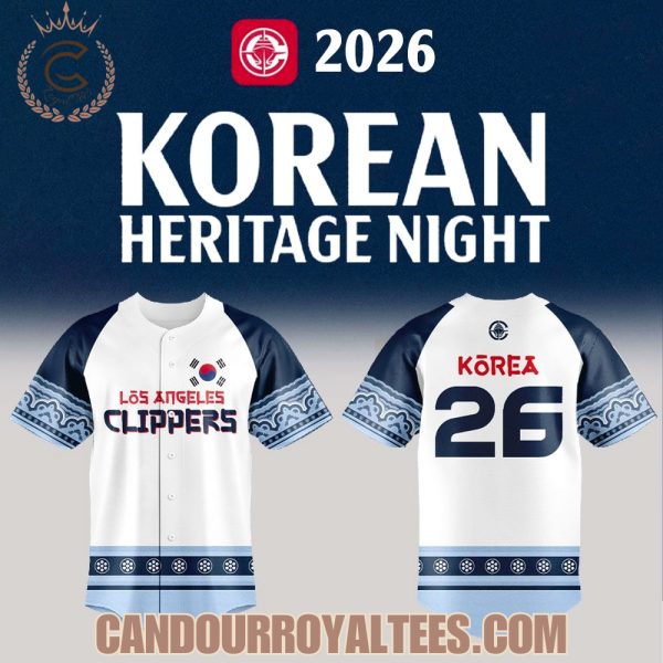 Los Angeles Clippers Korean Heritage Night 2026 Jersey