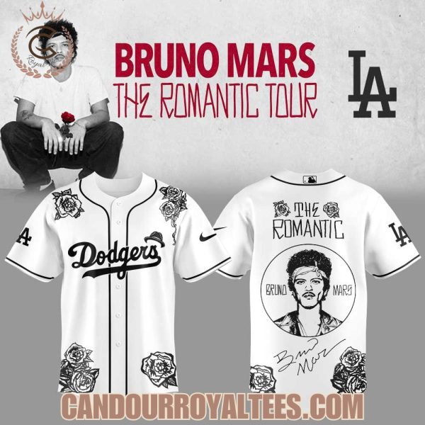 Los Angeles Dodgers Bruno Mars ‘The Romantic Tour’ 2026 Jersey