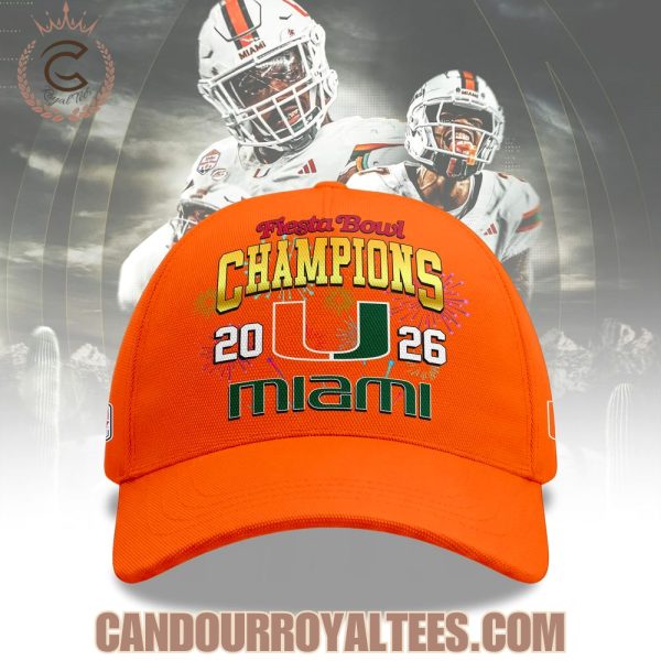 Miami Hurricanes Fiesta Bowl Champions 2026 Cap