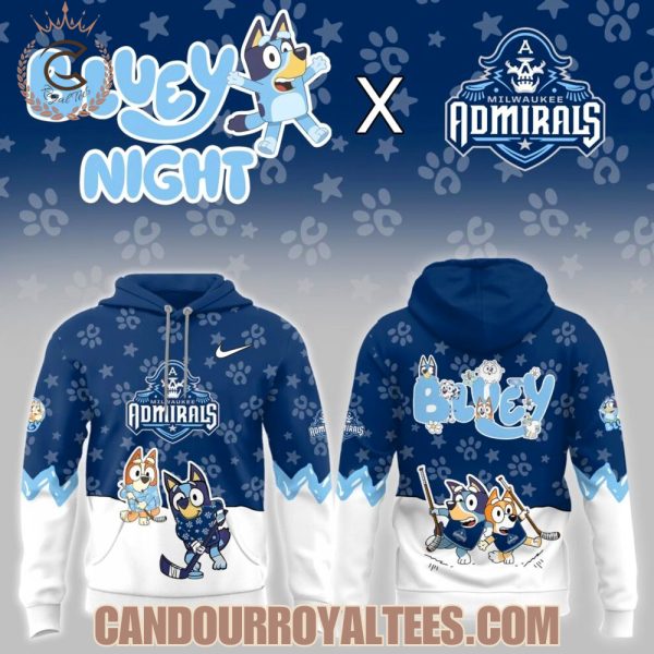 Milwaukee Admirals Bluey Night Game Hoodie
