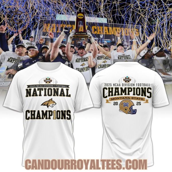 Montana State 2025 NCAA Division Football Champions Tshirt, Hoodie