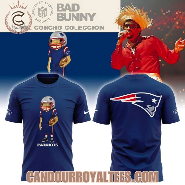 New England Patriots collab Bad Bunny Shirt