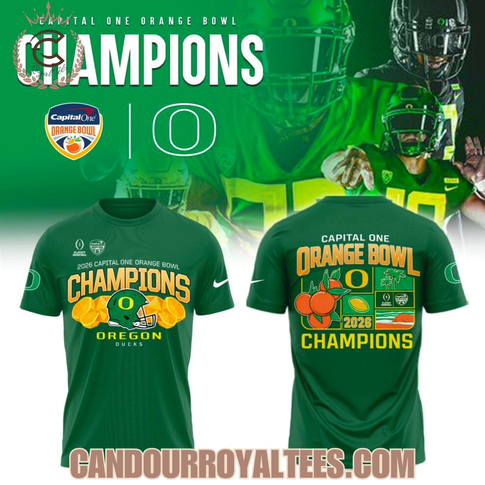 Oregon Ducks 2026 Orange Bowl Champions Tshirt, Hoodie Oregon Ducks 2026 Orange Bowl Champions Tshirt, Hoodie