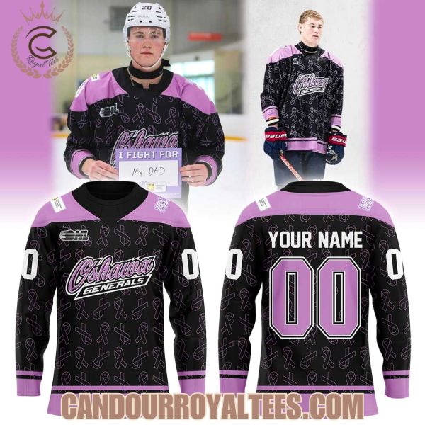 Oshawa Generals Fight Cancer 2026 Hockey Jersey