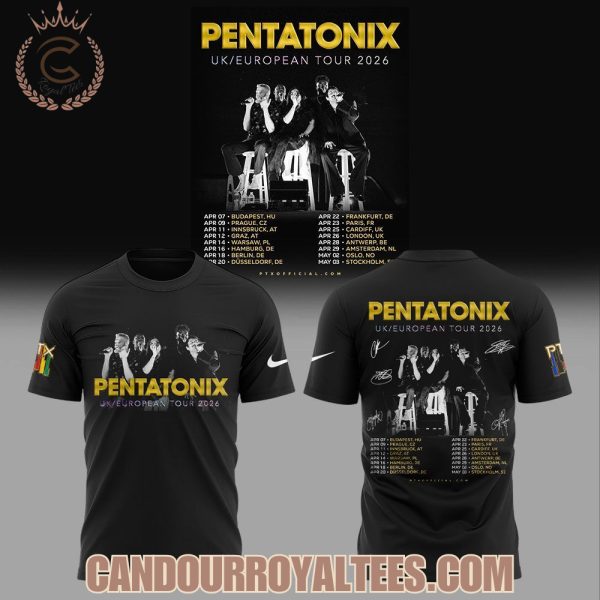 Pentatonix UK – EUROPEAN 2026 Tour T-Shirt, Hoodie