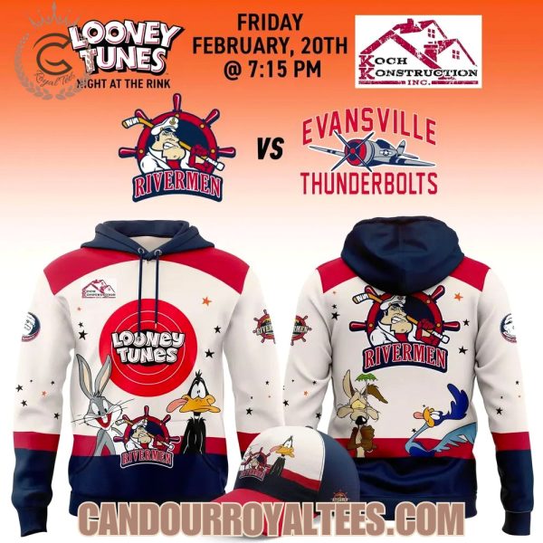 Peoria Rivermen Looney Tunes Hoodie