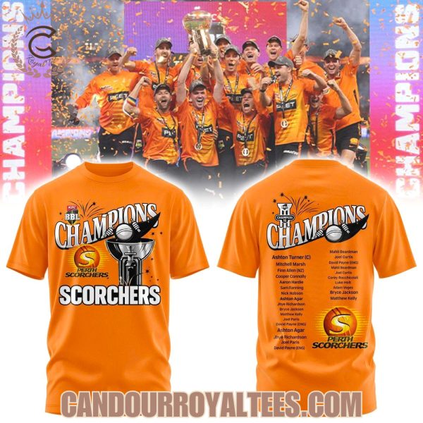 Perth Scorchers BBL Champions 2026 Tshirt, Hoodie