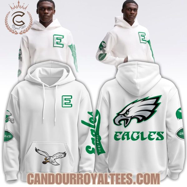 Philadelphia Eagles White Iconic Hoodie