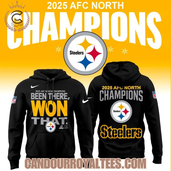 Pittsburgh Steelers 2025 AFC North Division Champions Hoodie