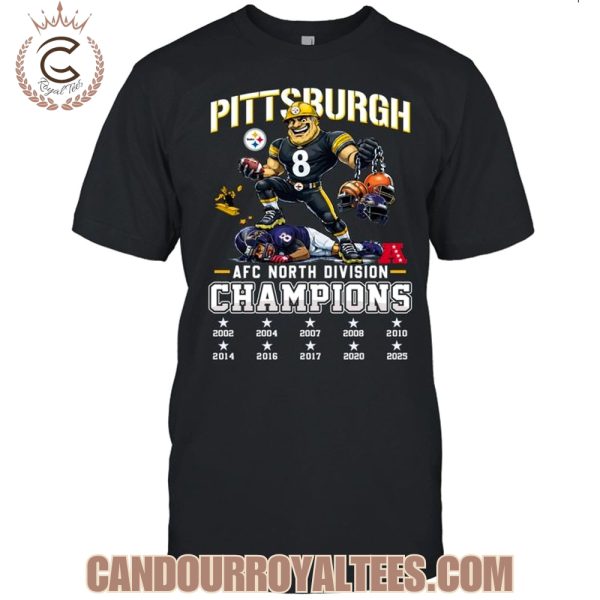 Pittsburgh Steelers AFC North Division Champions 2025 T-Shirt