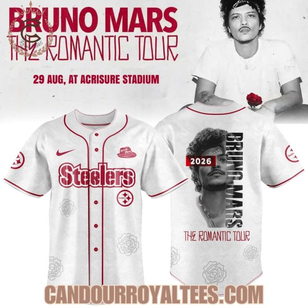 Pittsburgh Steelers X BRUNO MARS: The Romantic Tour 2026 Exclusive Jersey