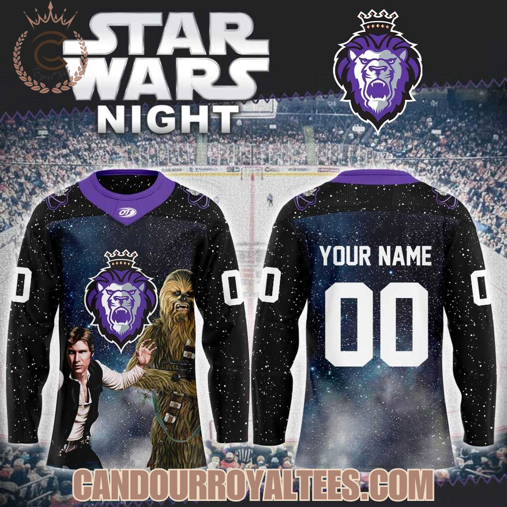 Reading Royals Han and Chewy Star Wars Night Hockey Jersey Reading Royals Han and Chewy Star Wars Night Hockey Jersey