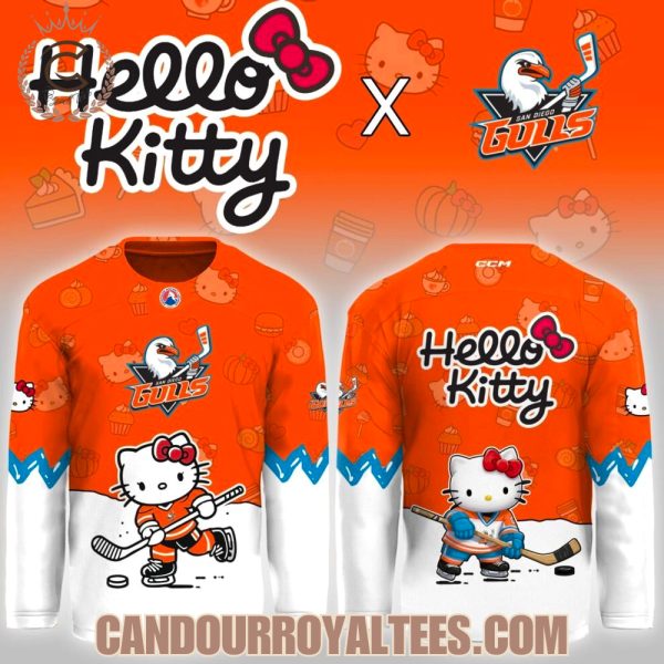 San Diego Gulls Hello Kitty Night Game Hockey Jersey