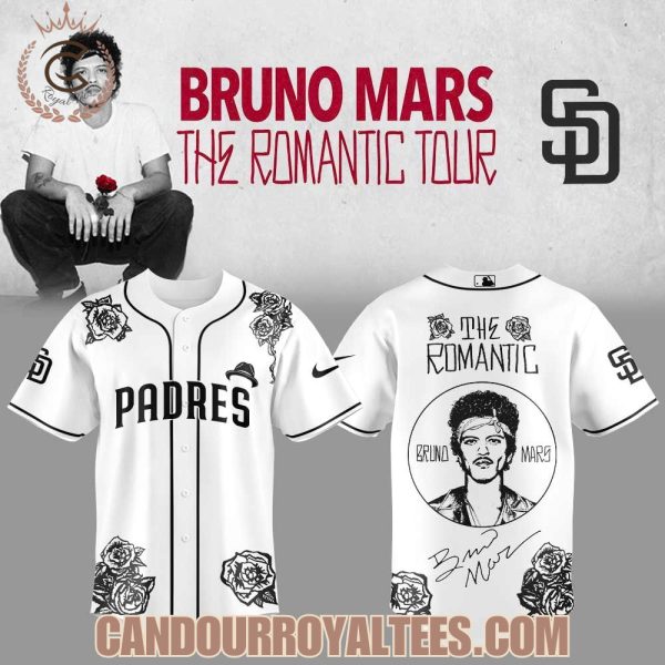 San Diego Padres Bruno Mars ‘The Romantic Tour’ 2026 Jersey