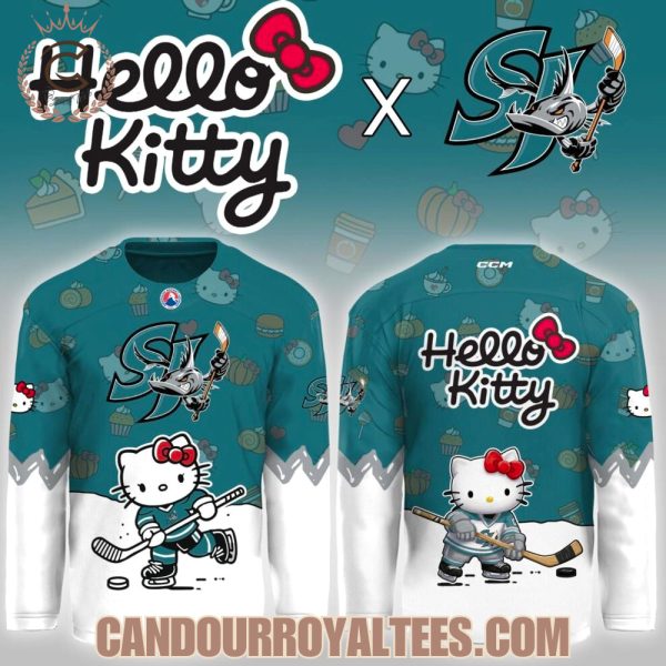 San Jose Barracuda Hello Kitty Night Game Hockey Jersey