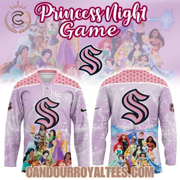 Seattle Kraken Disney Princess Game Hockey Jersey