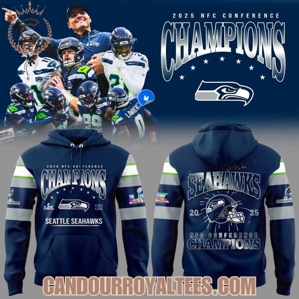 Seattle Seahawks 2025 NFC Conference Champions Hoodie