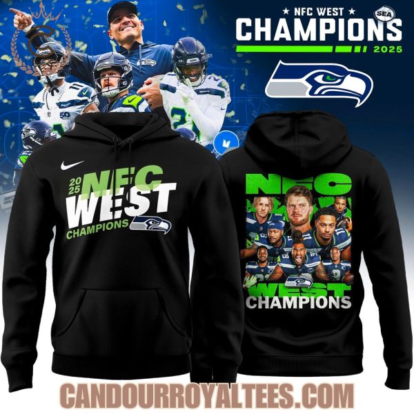 Seattle Seahawks 2025 NFC West Division Champions Hoodie