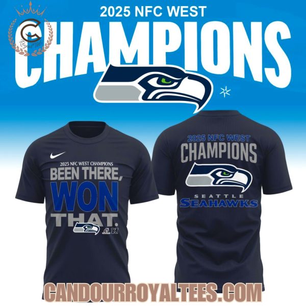 Seattle Seahawks 2025 NFC West Division Champions Tshirt, Hoodie