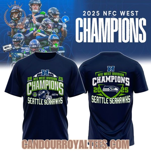 Seattle Seahawks NFC West Champions 2025 Tshirt, Hoodie