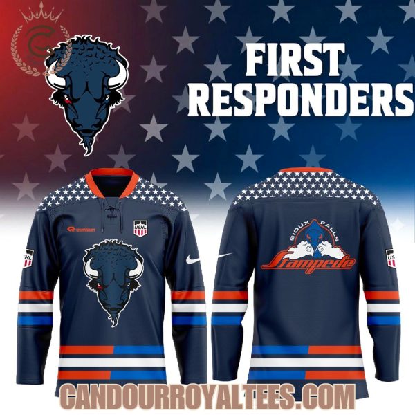 Sioux Falls Stampede First Responder Day 2026 Hockey Jersey