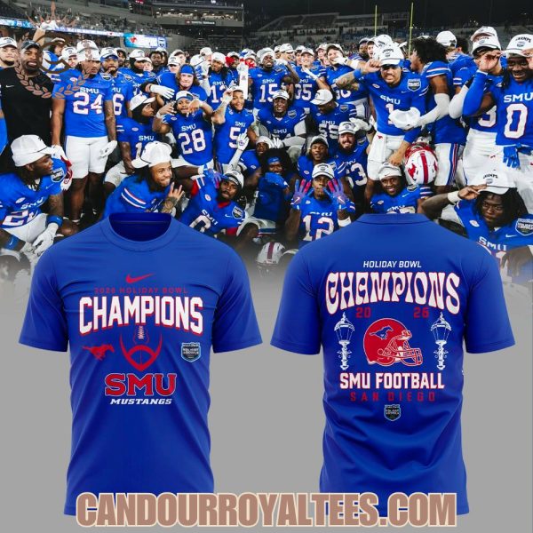 SMU Football 2026 Holiday Bowl Champs Tshirt, Hoodie