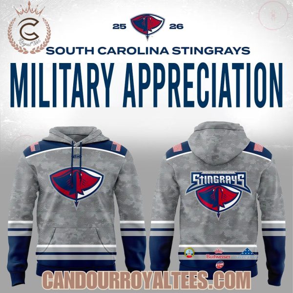 South Carolina Stingrays Military Appreciation Replica 2026 Hoodie