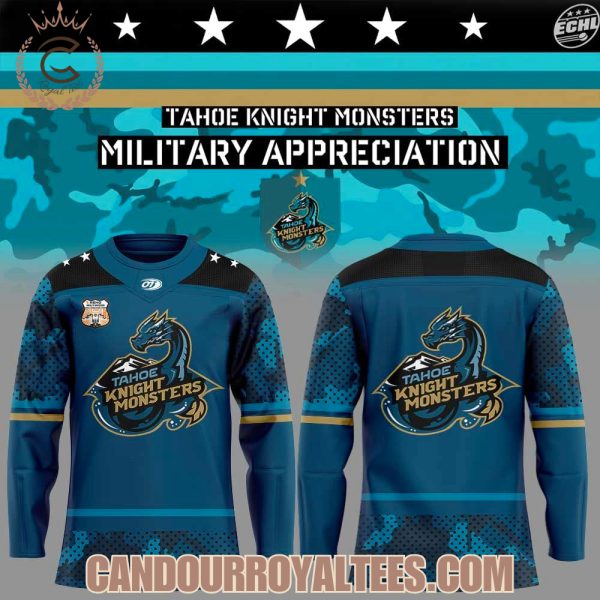 Tahoe Knight Monsters Military Appreciation 2026 Hockey Jersey