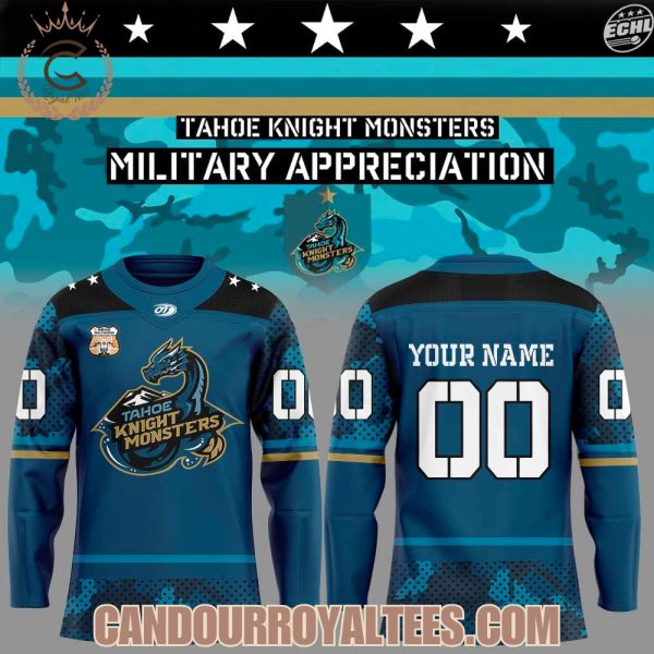 Tahoe Knight Monsters Military Appreciation 2026 Hockey Jersey
