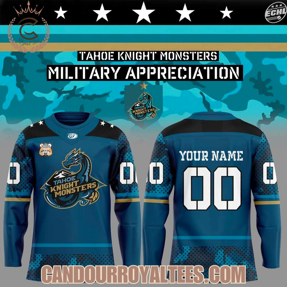 Tahoe Knight Monsters Military Appreciation 2026 Hockey Jersey Tahoe Knight Monsters Military Appreciation 2026 Hockey Jersey