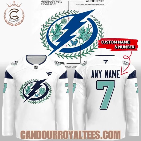 Tampa Bay Lightning Stronger Together for Mental Health Hockey Jersey