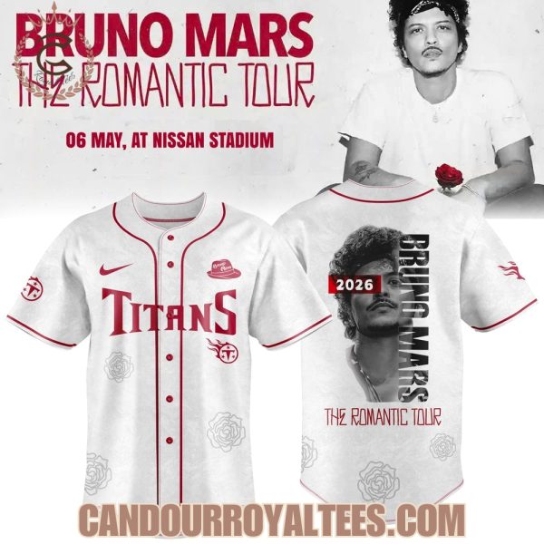 Tennessee Titans X BRUNO MARS: The Romantic Tour 2026 Exclusive Jersey