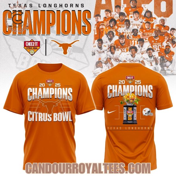 Texas Longhorns Citrus Bowl Champions 2025 Tshirt, Hoodie