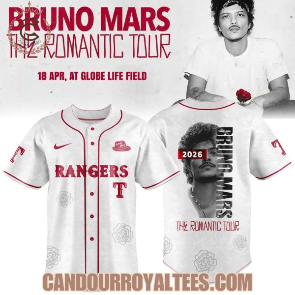 Texas Rangers X BRUNO MARS: The Romantic Tour 2026 Exclusive Jersey