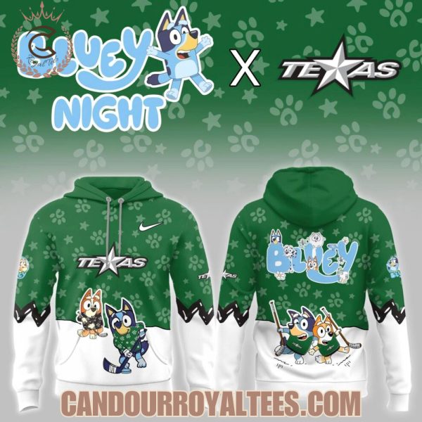 Texas Stars Bluey Night Game Hoodie