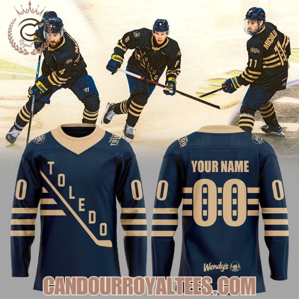 Toledo Walleye Heritage Weekend honoring 70 years of Toledo hockey history Jersey