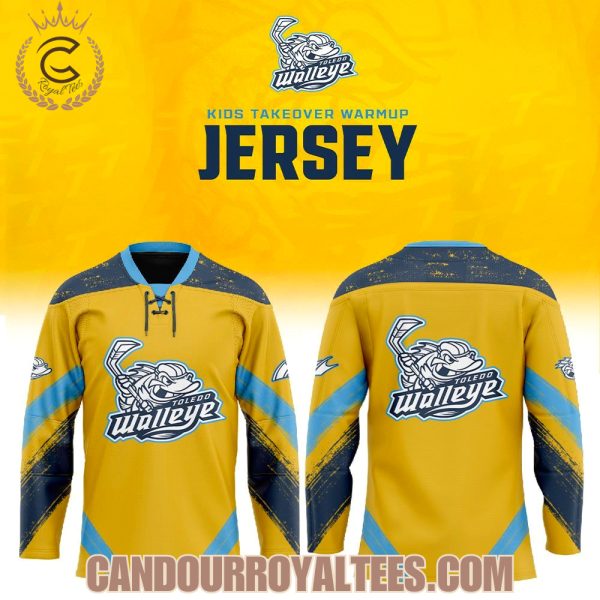 Toledo Walleye Kids Takeover Warmup Hockey Jersey