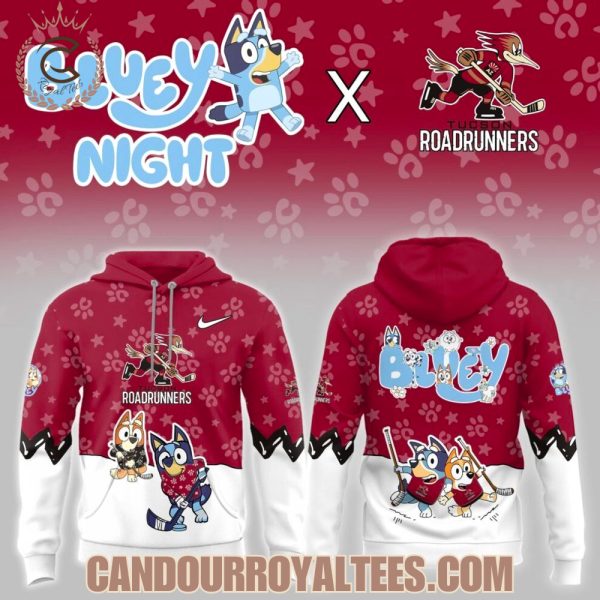Tucson Roadrunners Bluey Night Game Hoodie