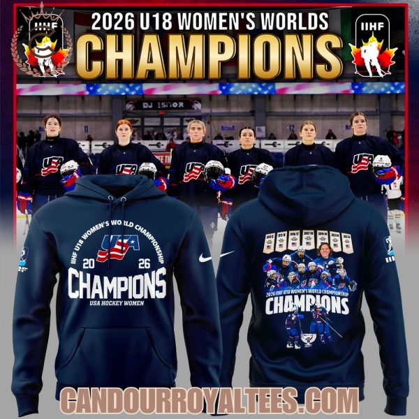 USA Hockey 2026 U18 Women’s World Champions Hoodie