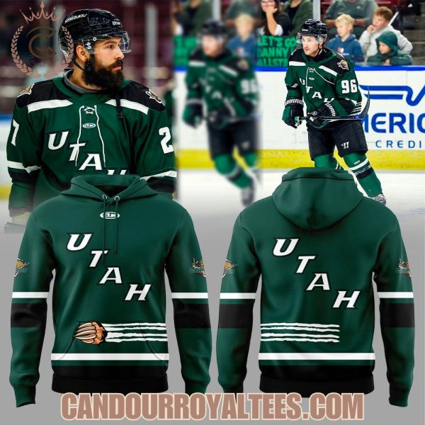 Utah Grizzlies Green Wordmark Hoodie
