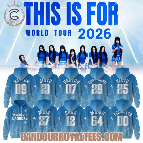 Vancouver Canucks x Twice This Is For World Tour Part II 2026 Hoodie