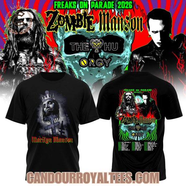 Zombie x Manson Freaks On Parade 2026 Tour T-Shirt