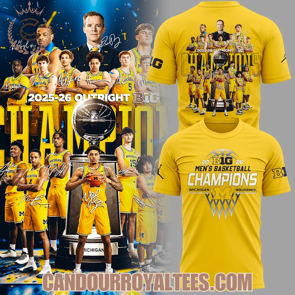 2026 Big10 Champions Men's Basketball Champions Michigan Wolverines Tshirt, Hoodie 2026 Big10 Champions Men's Basketball Champions Michigan Wolverines Tshirt, Hoodie
