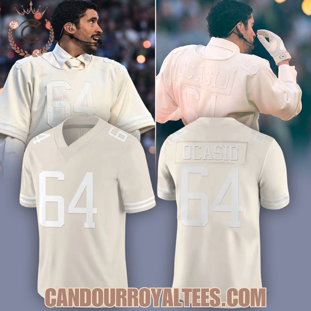 Bad Bunny Ocasio 64 Super Bowl Football Jersey Bad Bunny Ocasio 64 Super Bowl Football Jersey