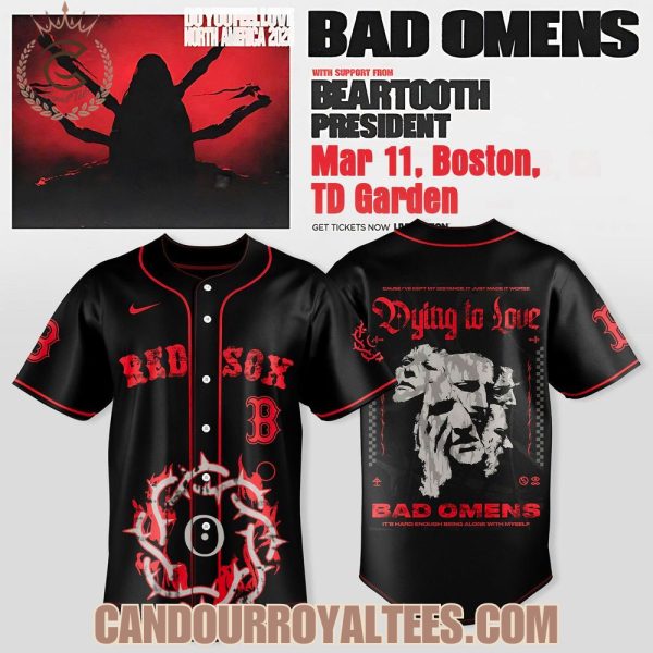 Boston Red Sox X BAD OMENS: DO YOU FEEL LOVE NORTH AMERICAN TOUR Exclusive Jersey