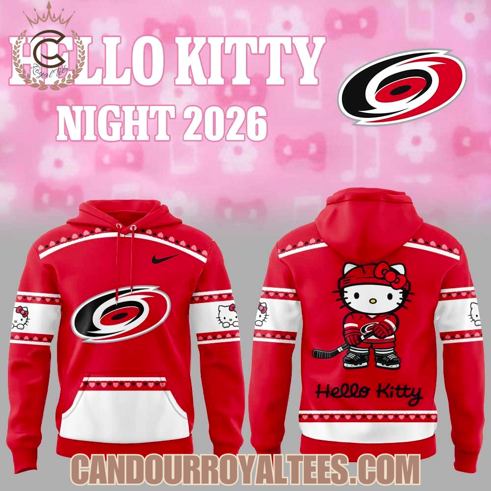 Carolina Hurricanes Hello Kitty Night 2026 Hoodie Carolina Hurricanes Hello Kitty Night 2026 Hoodie