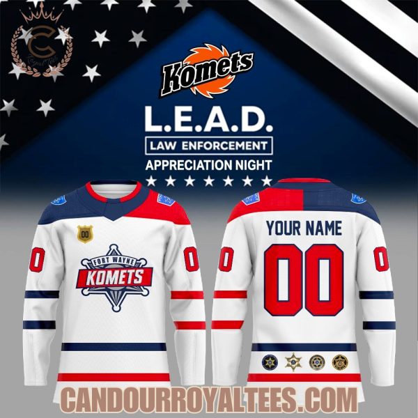 Fort Wayne Komets Law Enforcement Night Hockey Jersey
